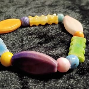 Vintage Dyed Onyx Colorful Beaded Bracelet Design 12